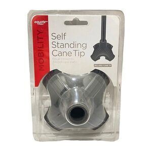 Equate Self Standing Rubber Cane Tip Fits 7/8 inch to 3/4 inch Cane Shafts